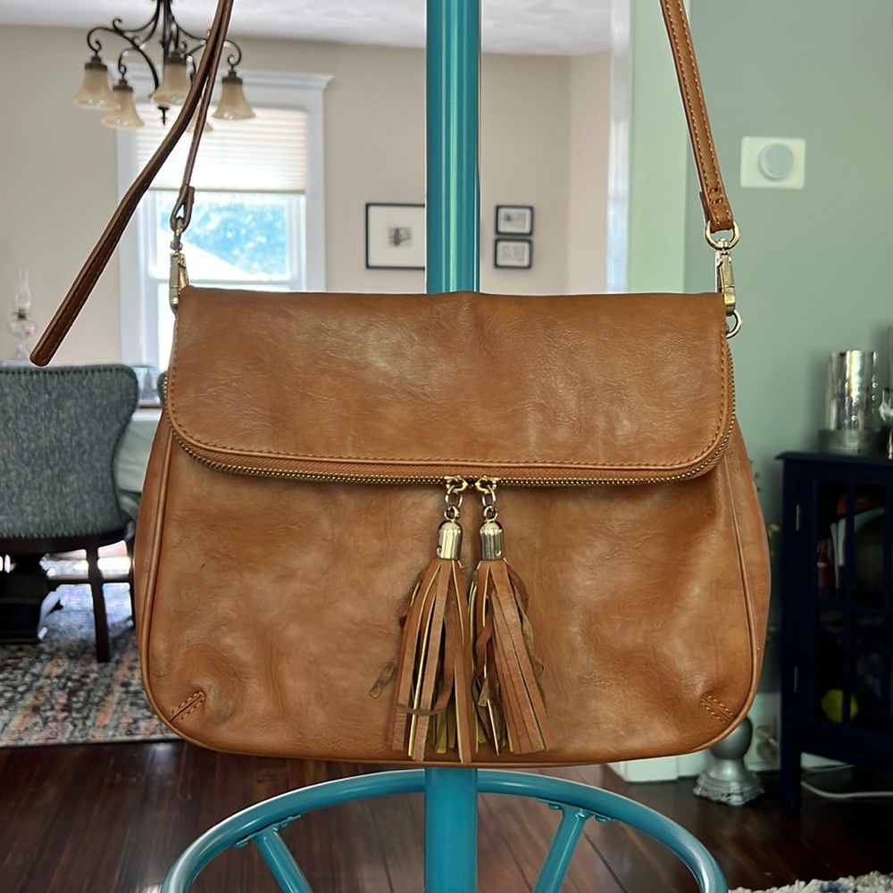 BP Cognac crossbody purse